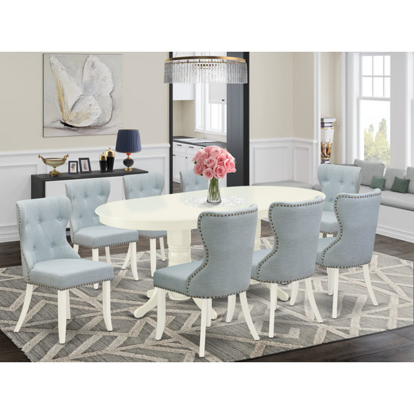 Light color dining set hot sale